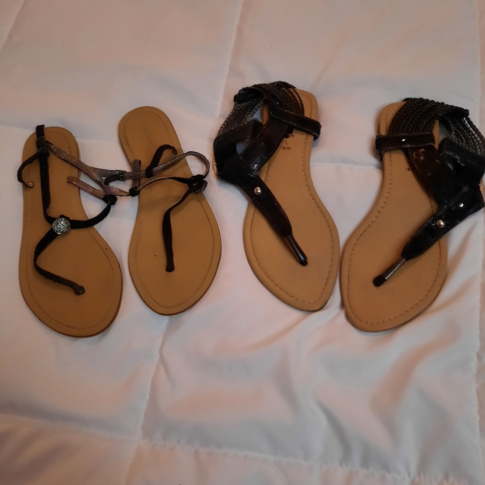 Old Navy and Rue21 sandals